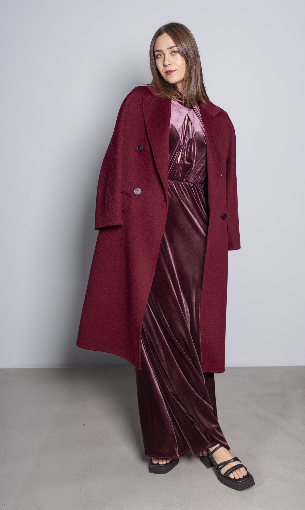 ABITO LUNGO IN VELLUTO OLLA PAREG - SALA MERATE