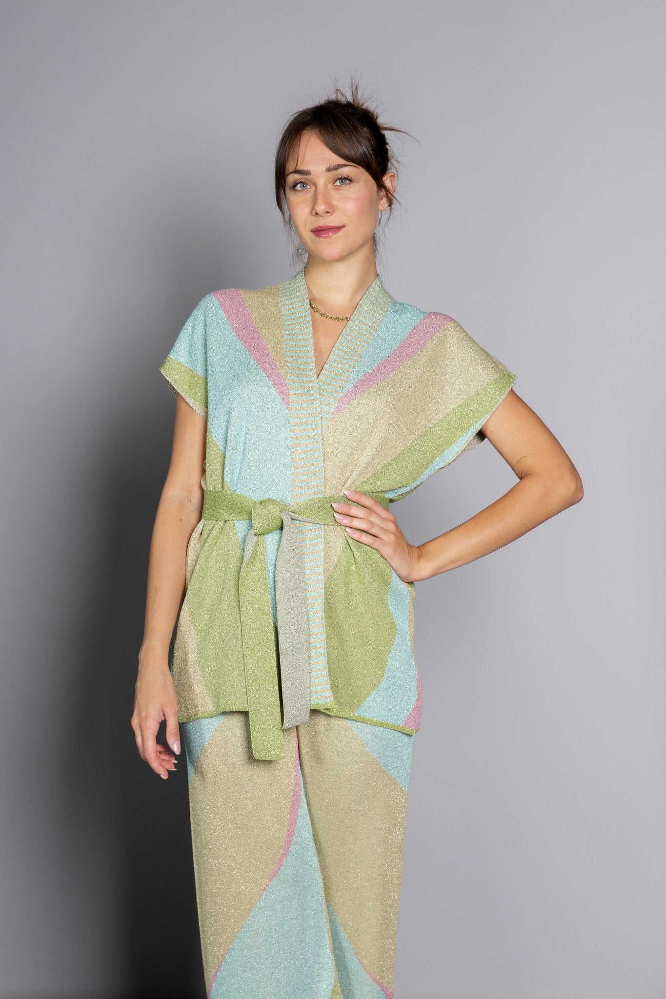 KIMONO E PANTALONE LUREX AKEP