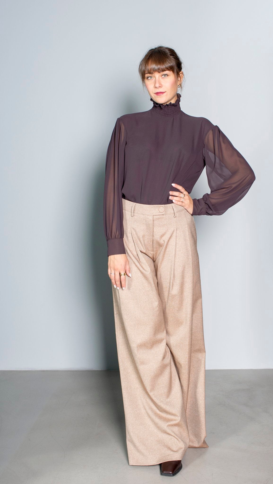 CAMICIA COLLO ALTO OLLA PAREG