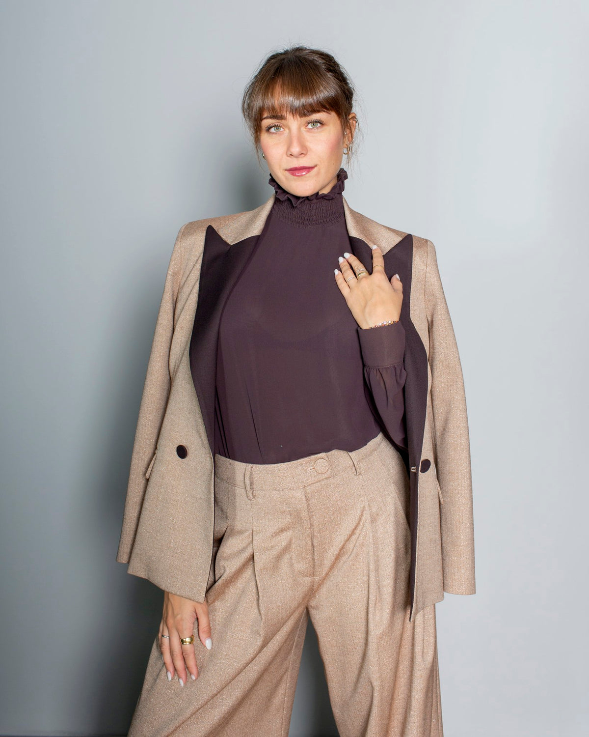 CAMICIA COLLO ALTO OLLA PAREG