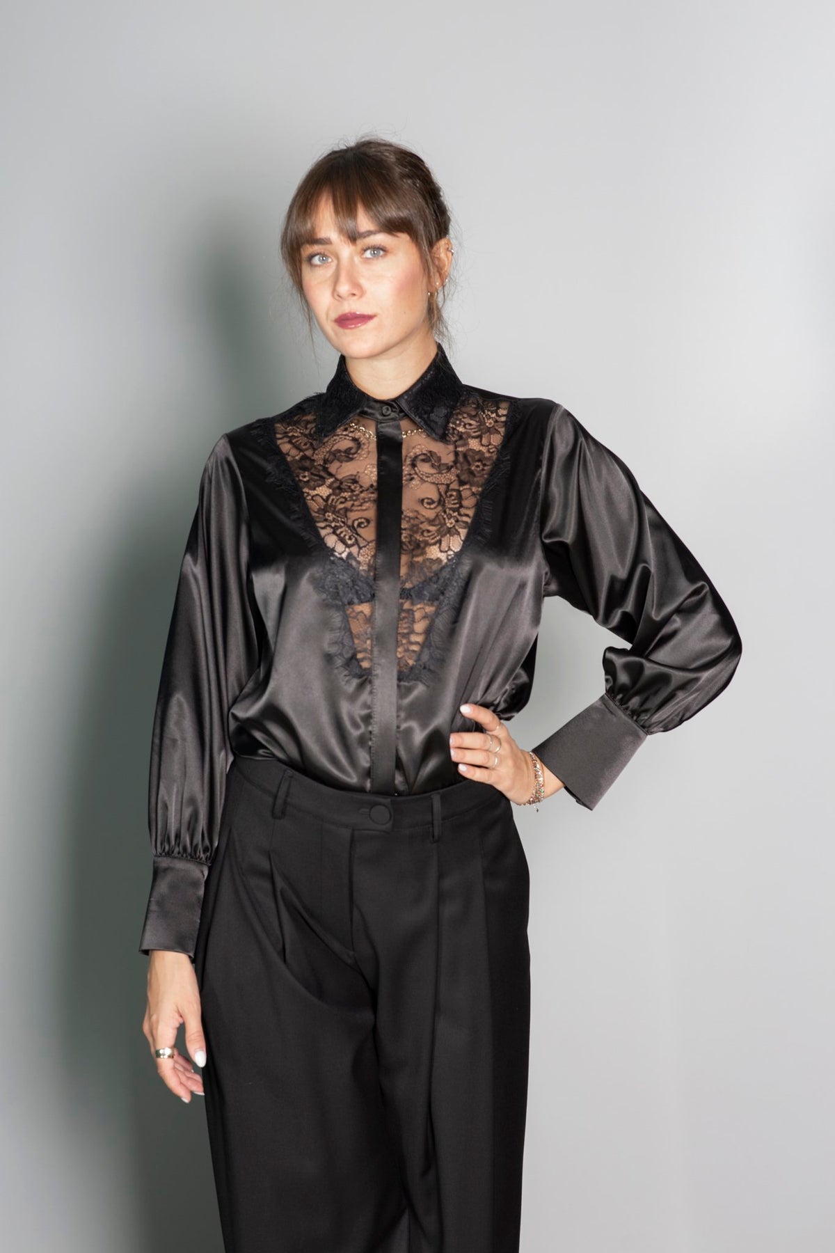 CAMICIA PIZZO OLLA PAREG