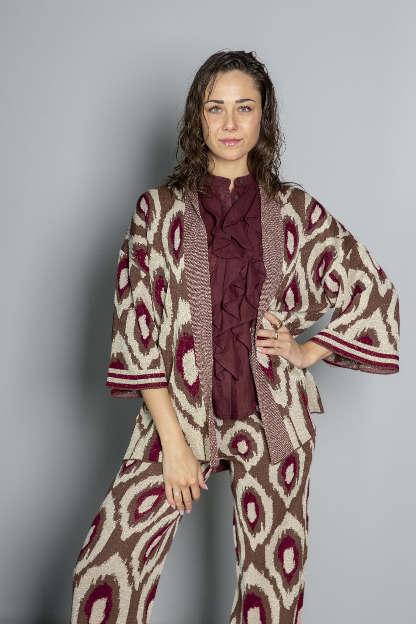 KIMONO E PANTALONE LUREX AKEP