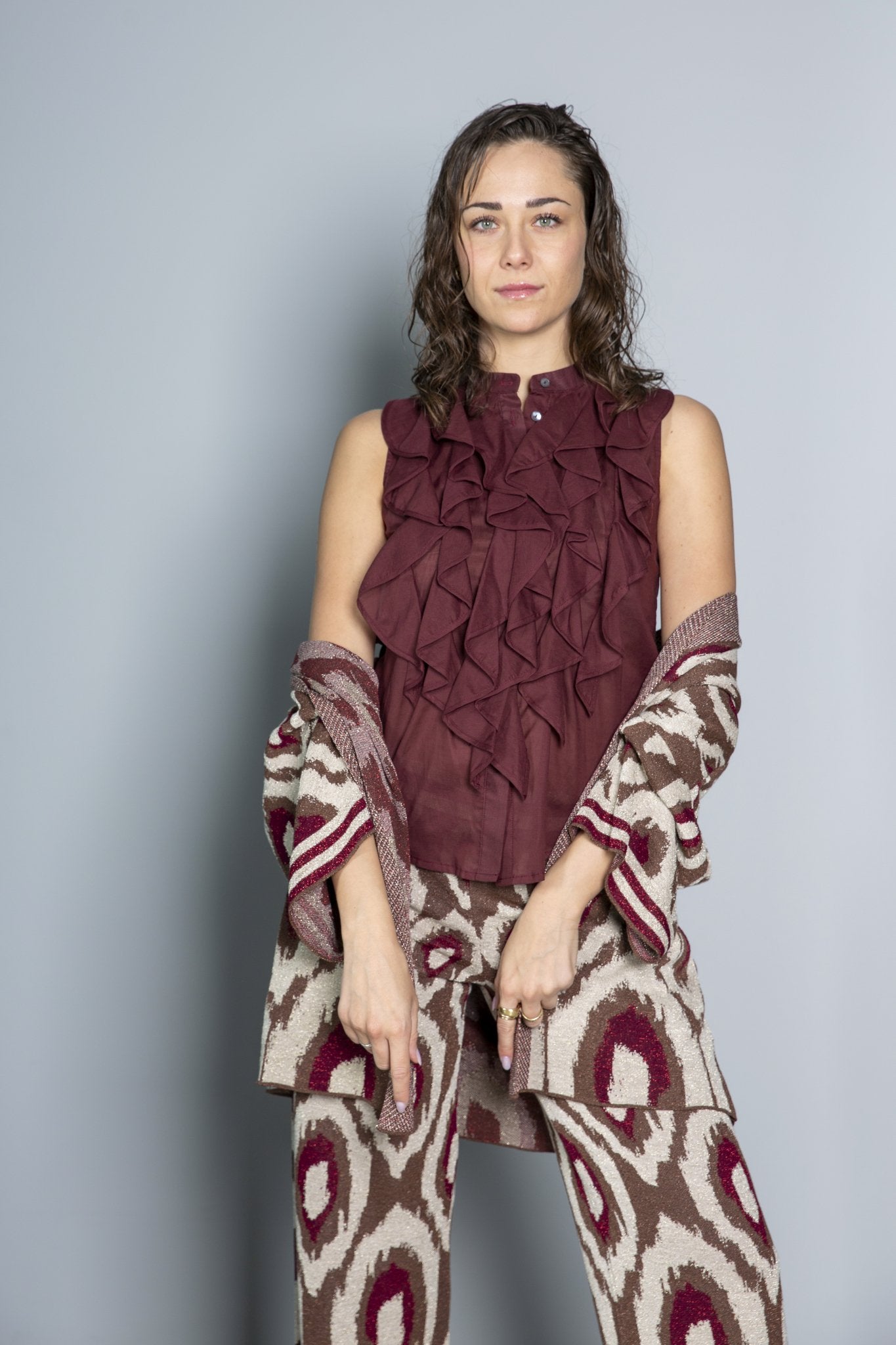 KIMONO E PANTALONE LUREX AKEP