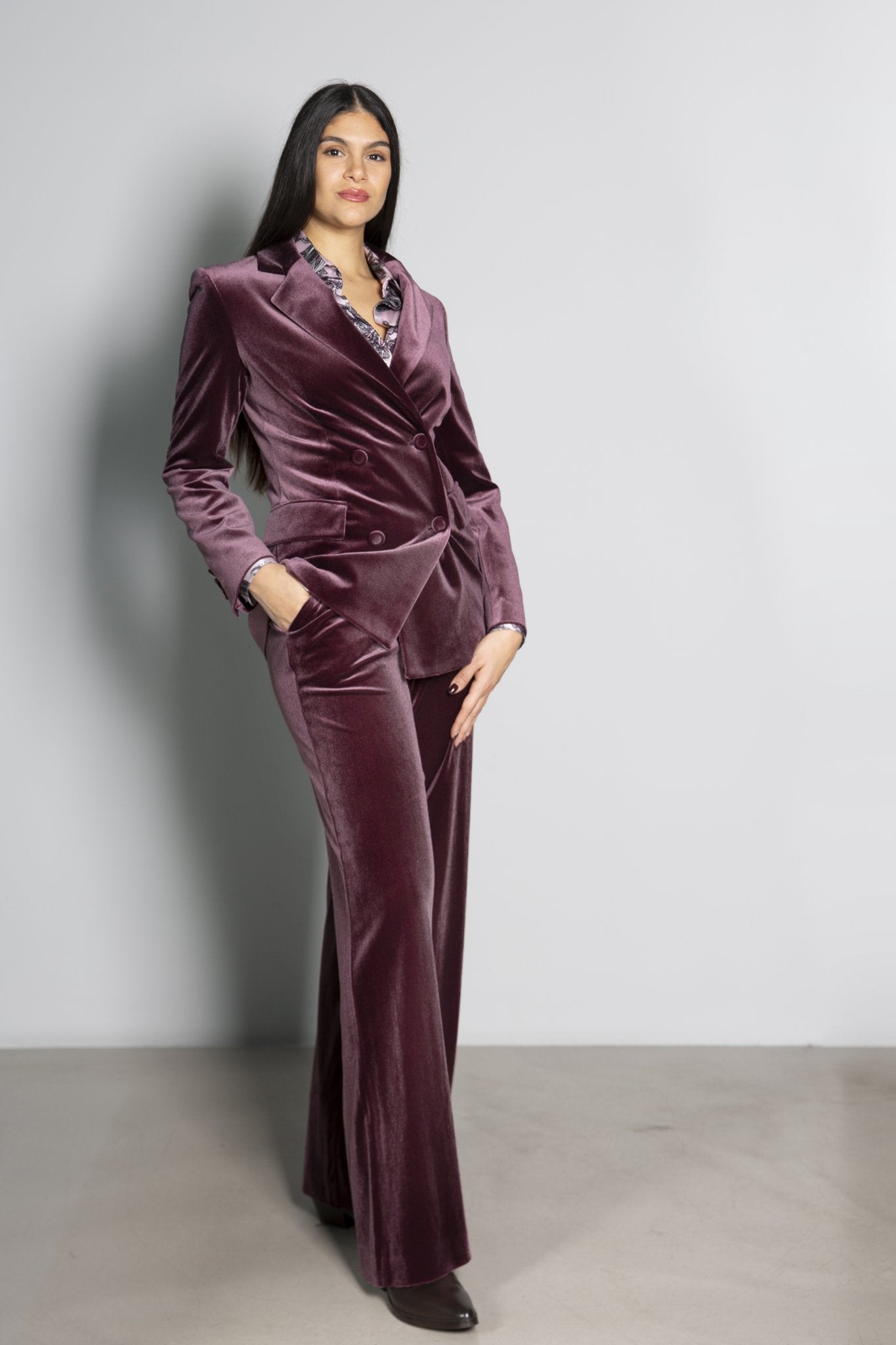 PANTALONE VELLUTO LISCIO OLLA PAREG - SALA MERATE