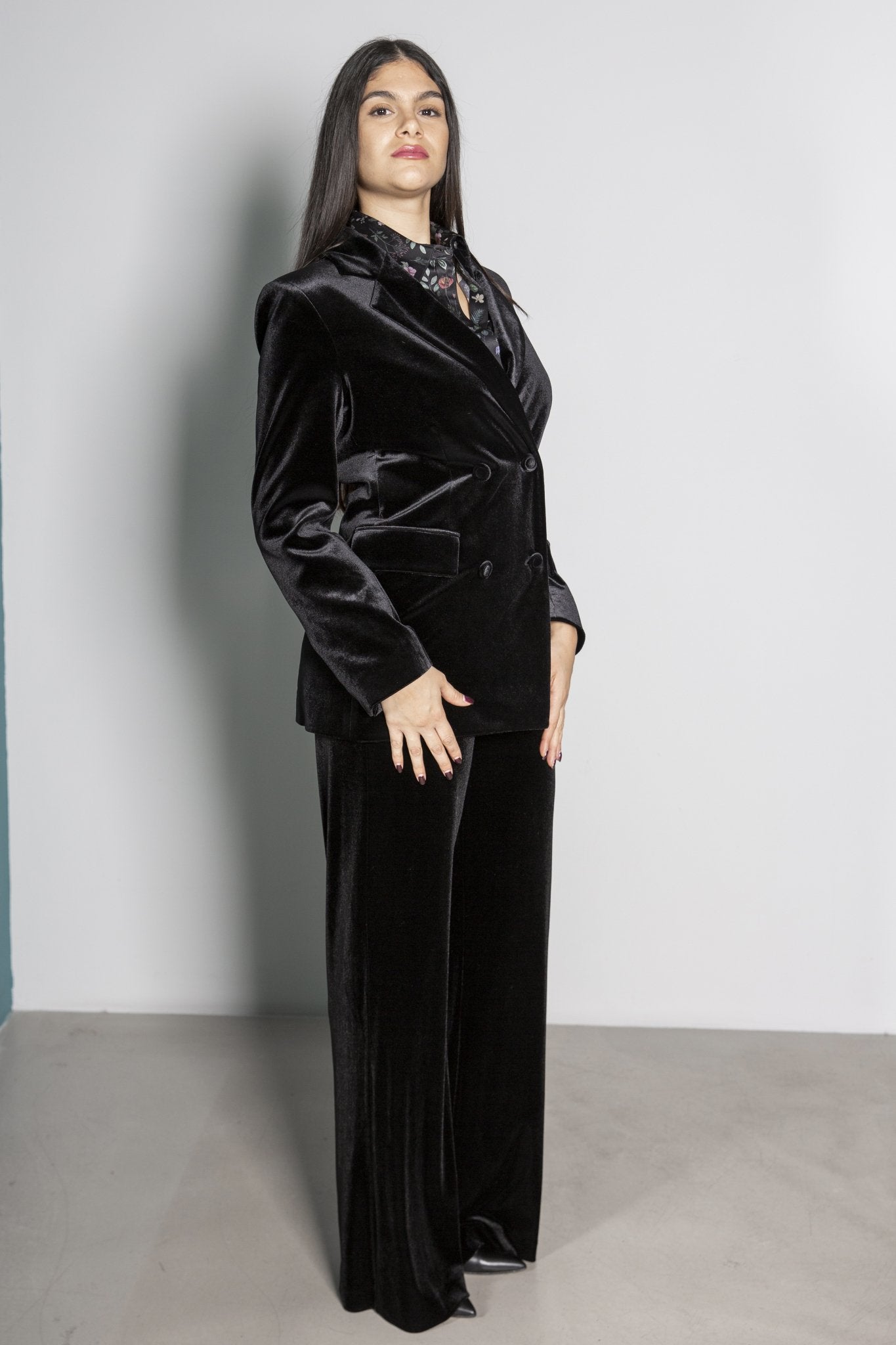 PANTALONE VELLUTO LISCIO OLLA PAREG - SALA MERATE